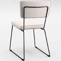 Mesa Capri 160 Cm Off White Com 6 Cadeiras Faixa Camel Cru - 2