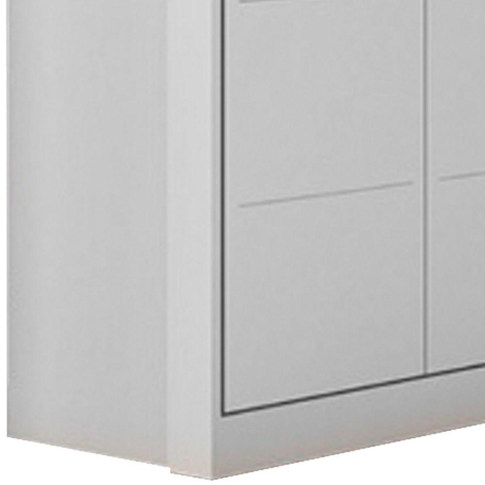 Cômoda Infantil 2 Portas 4 Gavetas Lua P04 Cinza - Mpozenato - 4