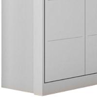 Cômoda Infantil 2 Portas 4 Gavetas Lua P04 Cinza - Mpozenato