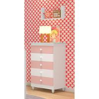 Cômoda Infantil Vitória Com 5 Gavetas Para Quarto Bebê - 3