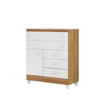 Cômoda Infantil Adhara Com 5 Gavetas E 1 Porta Para Quarto - 1