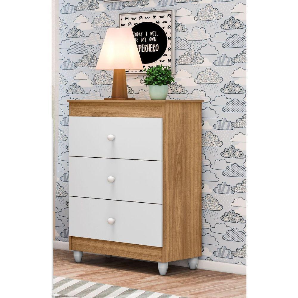 Cômoda Infantil Ternura Com 3 Gavetas Quarto Infantil - 3
