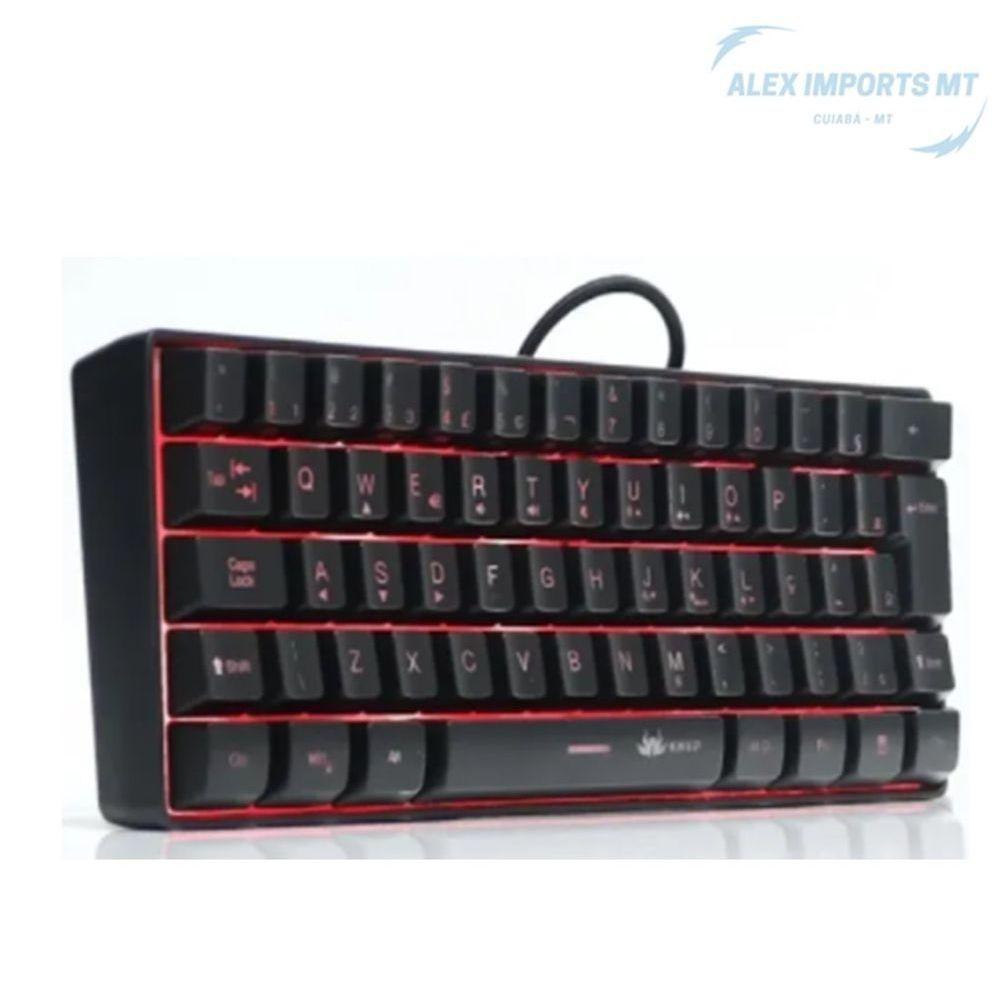 Teclado Gamer Semi Mecânico Led Usb Para Pc - 3
