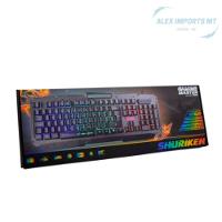 Teclado Usb Gamer Semi Mecânico Base Metal Com Suporte - 7