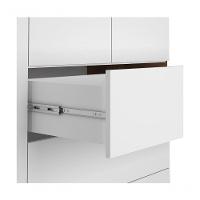 Cômoda Infantil 100% Mdf 1 Porta 4 Gavetas Encanto Permobili Branco Branco