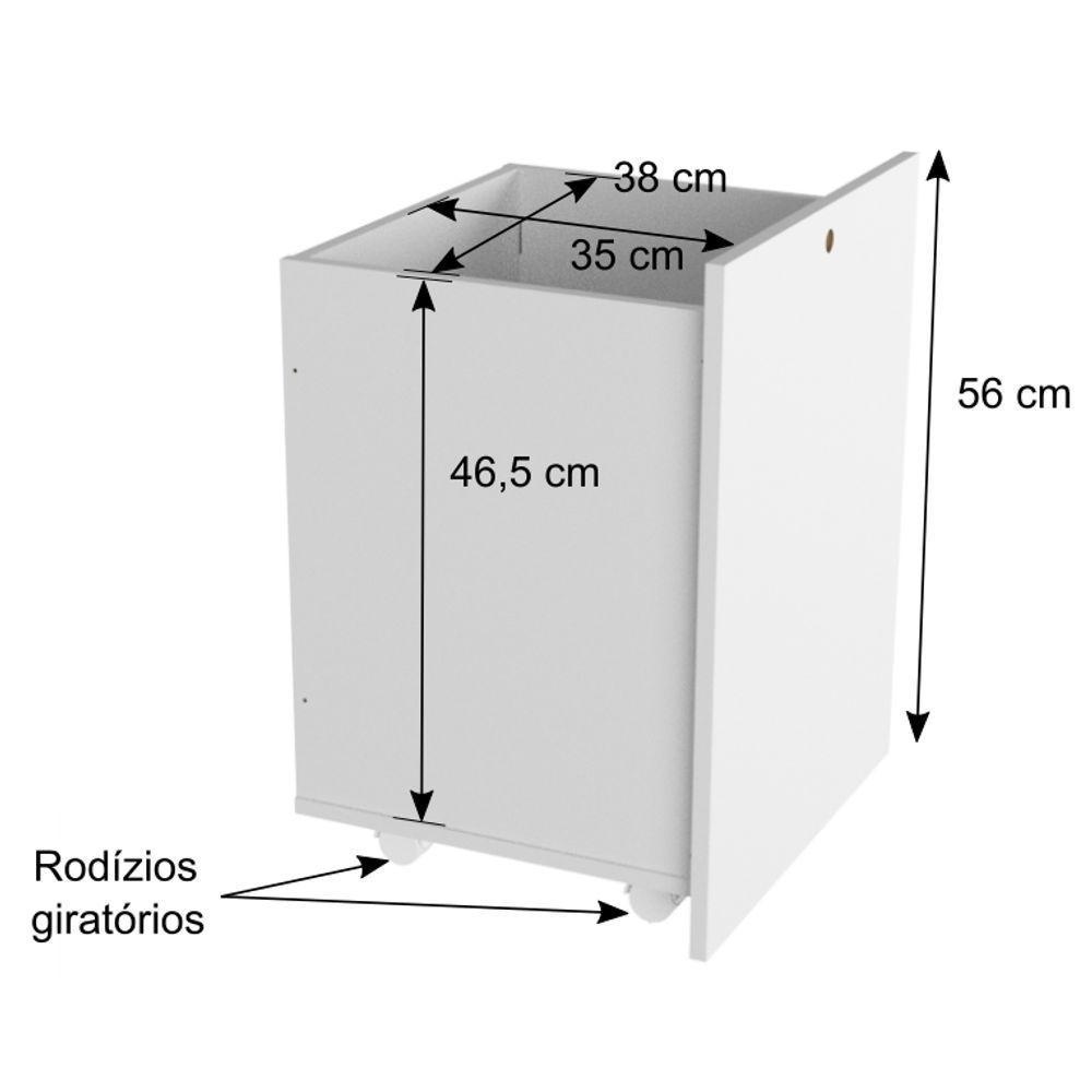 Organizador E Mesa Com Banquinho 80 Cm 100% Mdf - 2