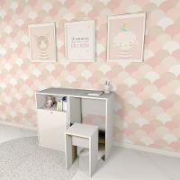 Organizador E Mesa Com Banquinho 80 Cm 100% Mdf - 1