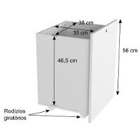 Organizador E Mesa Com Banquinho 80 Cm 100% Mdf