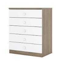 Cômoda Infantil 05 Gavetas Pique Esconde Com Branco