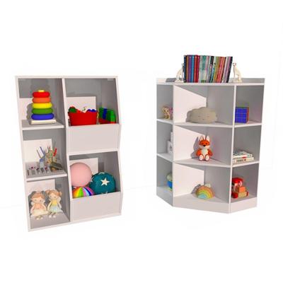 Cantoneira Jade + Organizador De Brinquedos Mirela 100% Mdf