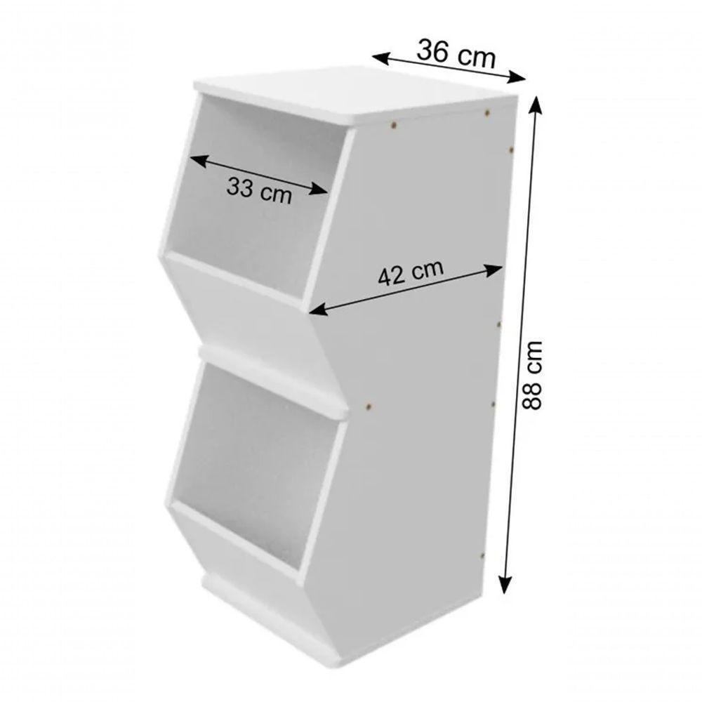 Kit Com 3 Organizadores Para Brinquedos 100% Mdf - 4