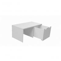 Mesinha Infantil Com 1 Baú Organizador Castelo 100% Mdf - 2