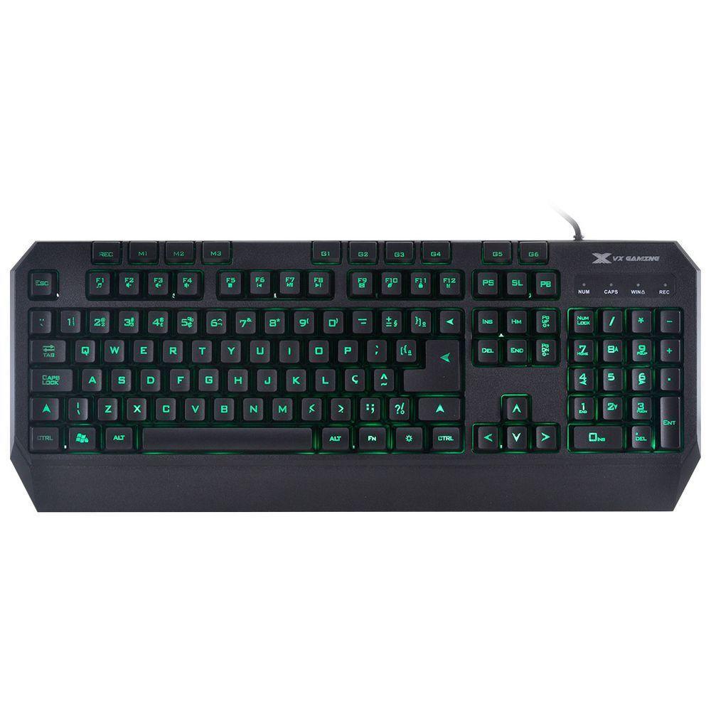 Teclado Usb Gamer Draco Com Macros- Multimídia Led 3 Cores C - 1