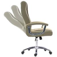 Cadeira Giratória Nr-17 Califórnia Fratini Revestida Em Poliuretano (pu) Fendi Base Rodizio Cromado - 5