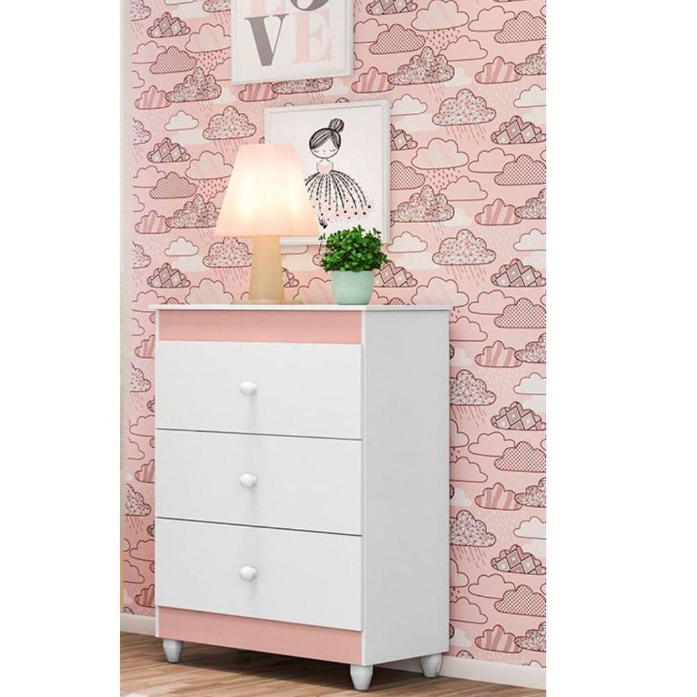 Cômoda Infantil Ternura Com 3 Gavetas Quarto Infantil - 3
