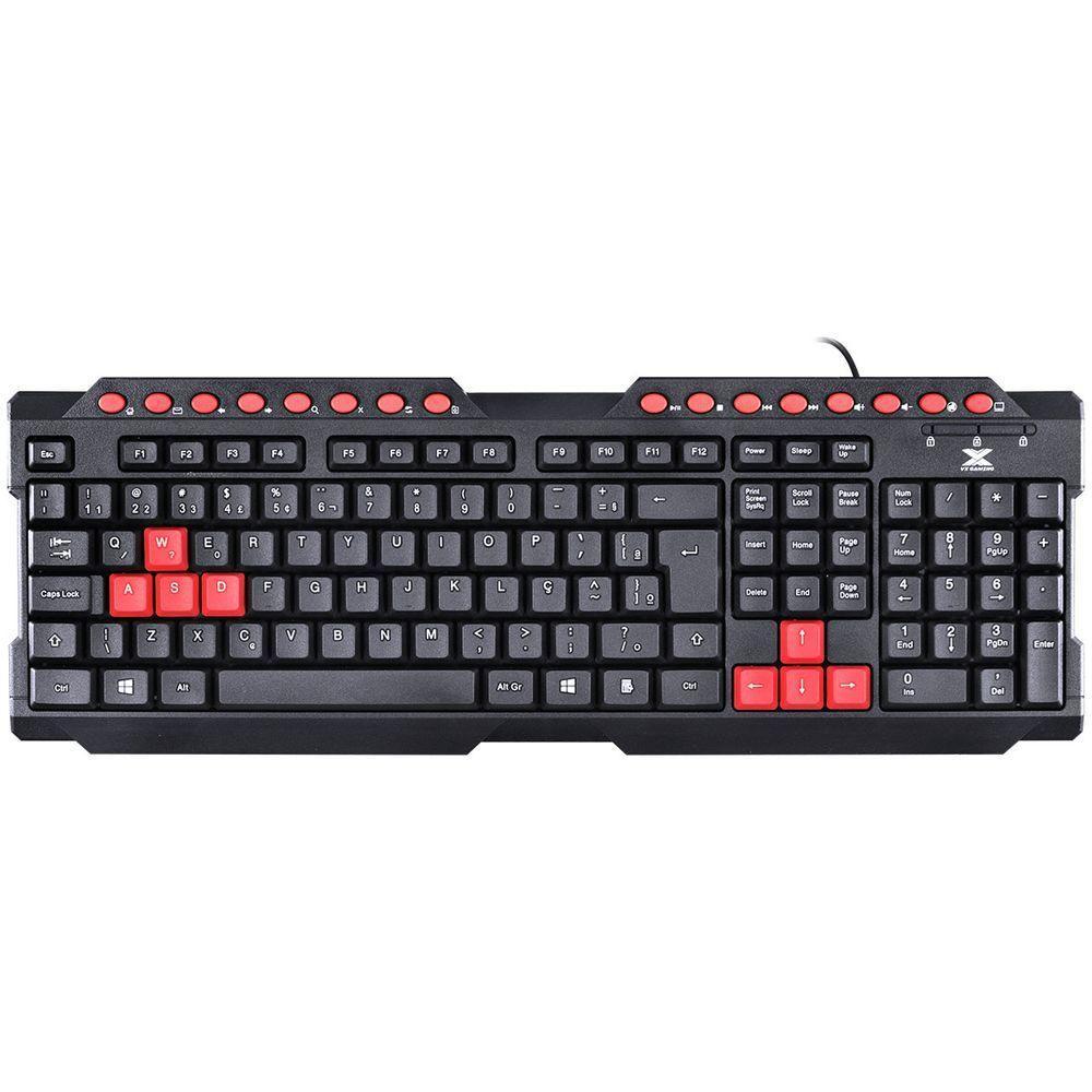Teclado Usb Gamer Vx Gaming Dragon V2 Abnt2 1.8M Preto Com V - 4