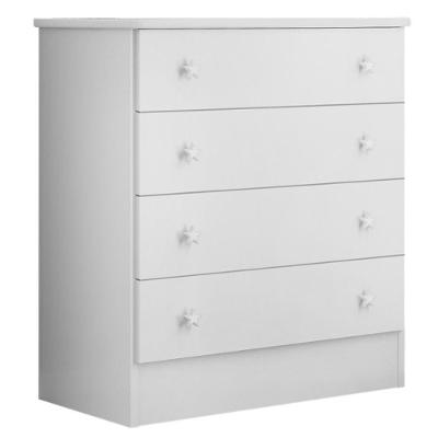 Cômoda 4 Gavetas Doce Sonho Branco Qmovi