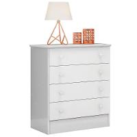 Comoda Infantil 4 Gavetas Cor Branco - 3