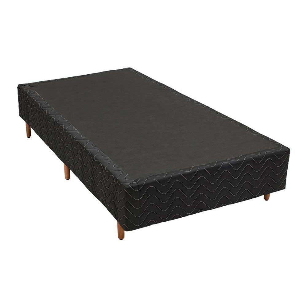 Cama Box Solteiro: Colchão Espuma Polar D33 Pérola + Base Crc Fantasy Black(88x188) - 6