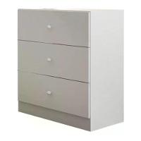 Comoda Infantil 03 Gavetas Louise Branco Reajl Moveis Branco - 1