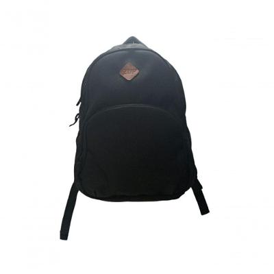 Mochila De Lona Poliester Divisões Cor Preto