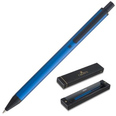 Caneta Esferográfica Crown Ref: Di18006a Metalic Azul