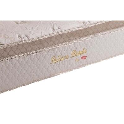 Cama Box Queen: Colchão Molas Ensacadas Herval MasterPocket Pallace Bambu + Base CRC Suede Clean(158x198)