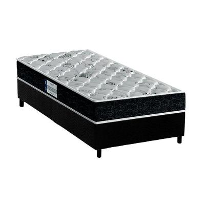 Cama Box Solteiro: Colchão Anatômico Probel D45/EP Firmepedic ProDormir Advanced Tech2000 + Base CRC Suede Black(88x188)