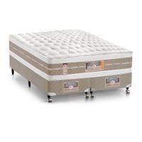 Cama Box + Colchão Castor King Silver Star Air Double Face Pocket 193x203x61cm - 1
