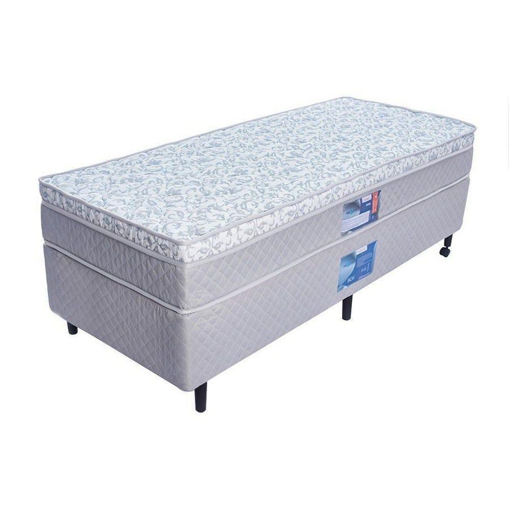 Cama Box + Colchão Netsono Solteiro Class One Face Tecnopedic 96x203x52cm - 1