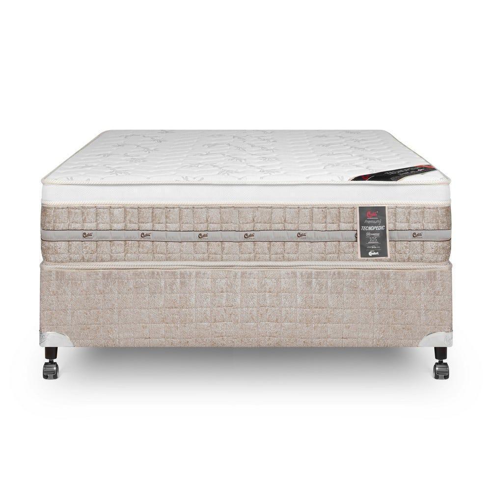 Cama Box + Colchão Castor Casal Premium One Face Tecnopedic 138x188x57cm - 5