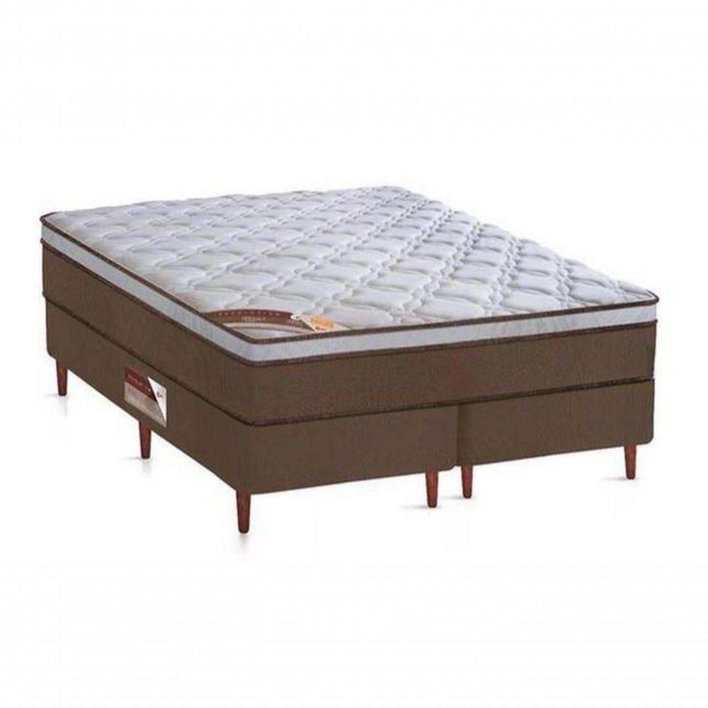 Cama Box + Colchão Castor King Innovation One Face Pocket 180x200x54cm - 1