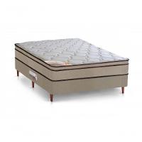 Cama Box + Colchão Castor Casal Innovation One Face Tecnopedic 138x188x54cm - 1