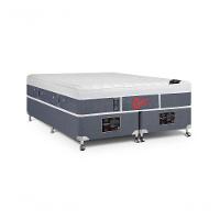 Cama Box + Colchão Castor King Plush Light Stress One Face Pocket 193x203x61cm - 1