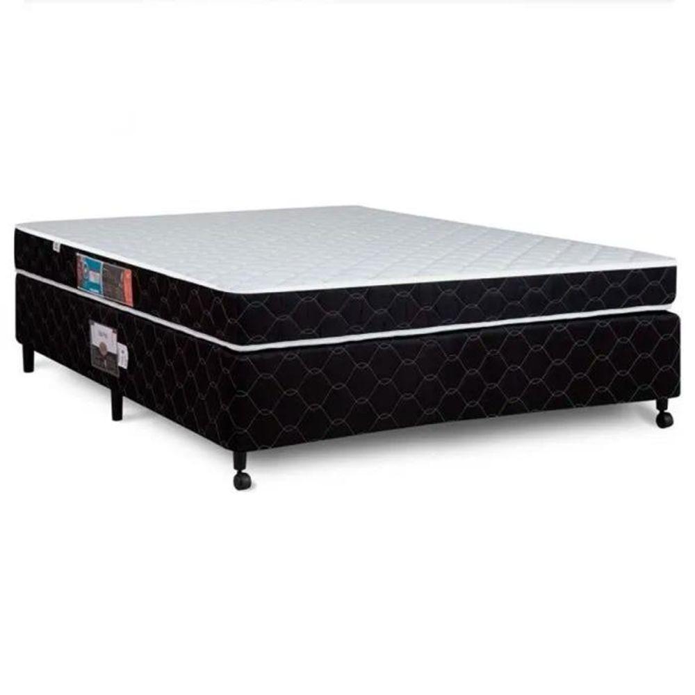 Cama Box + Colchão Netsono Casal Class One Face Molas Pocket 138x188x52cm - 1
