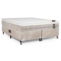 Cama Box + Colchão Castor Queen Premium One Face Tecnopedic 158x198x57cm - 1