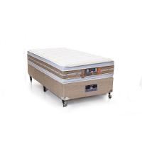 Cama Box + Colchão Castor Solteiro Silver Star Air Double Face Pocket 120x203x61cm