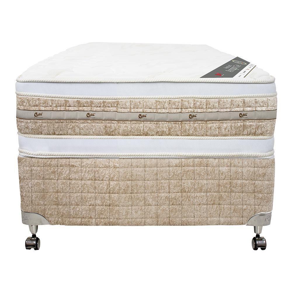 Cama Box + Colchão Castor Solteiro Premium Amazon Gel Double Face Pocket 88x188x63cm - 3