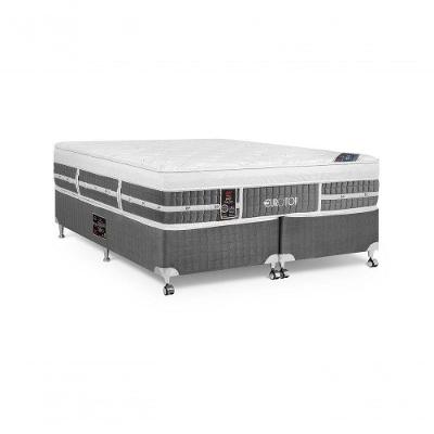 Cama Box + Colchão Castor King Eurotop Summer & Winter One Face Pocket 180x200x61cm