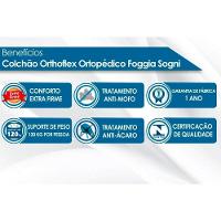 Cama Box Baú Queen: Colchão Ortopédico Orthoflex Foggia Sogni Unic Face + Base CRC Suede Brown(158x198) - 8