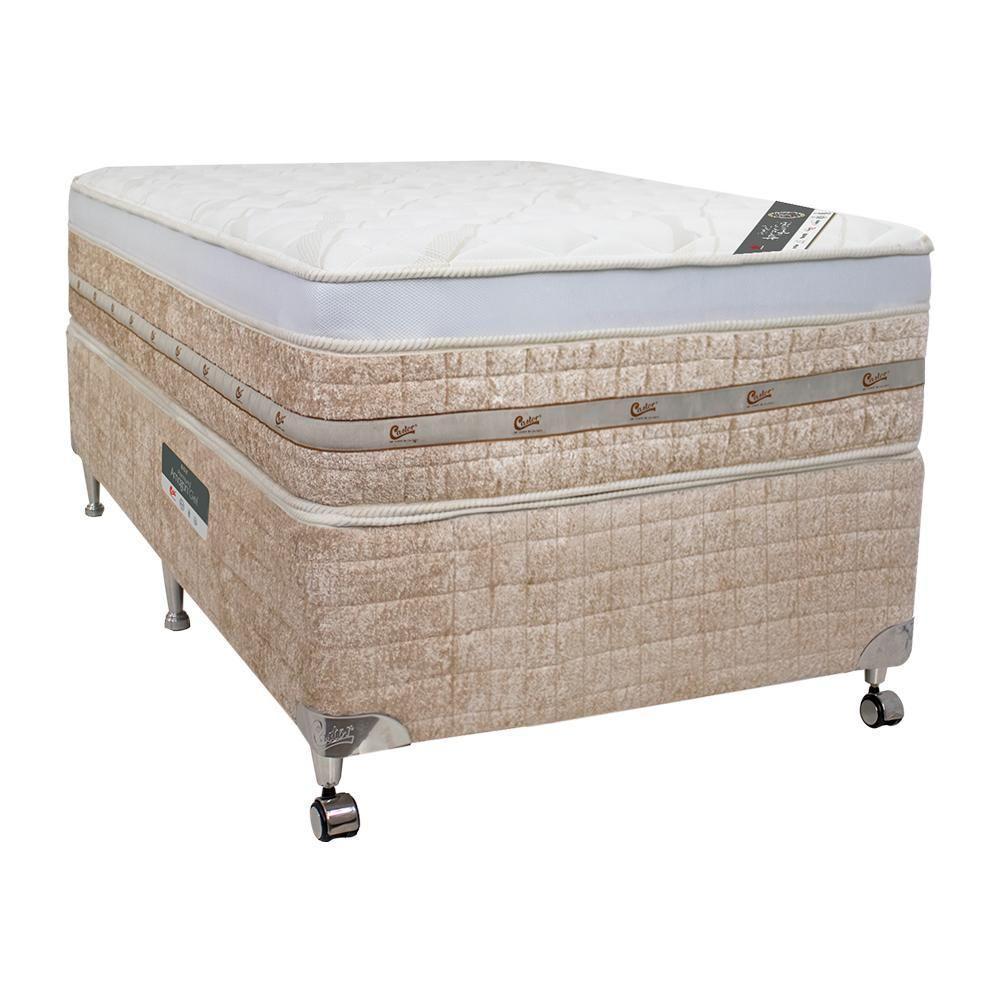 Cama Box + Colchão Castor Solteiro Premium Amazon Gel One Face Pocket 88x188x59cm - 1