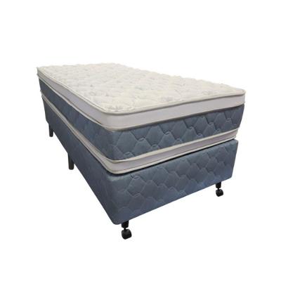 Cama Box + Colchão Castor Solteiro Five Star Air Double Face Pocket 100x200x61cm