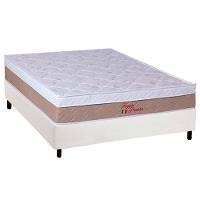 Cama Box Casal: Colchão Ortopédico Orthoflex Foggia Premier + Base CRC Courano White(138x188) - 1