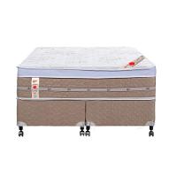 Cama Box + Colchão Castor Com Massageador King Niponpedic One Face Tecnopedic 193x203x59cm - 1