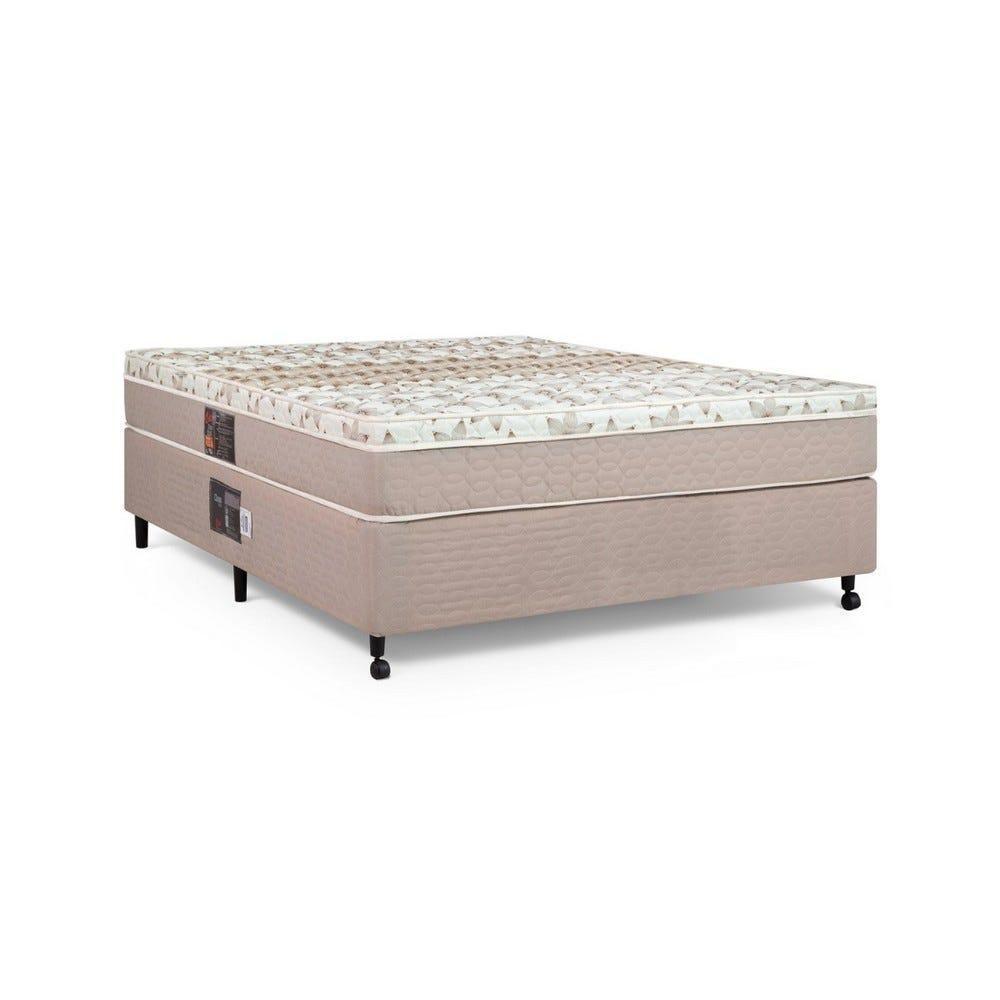 Cama Box + Colchão Castor Casal Class One Face Pocket 138x188x52cm - 1