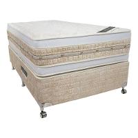 Cama Box + Colchão Castor Solteiro Premium Amazon Gel Double Face Pocket 100x200x63cm - 1
