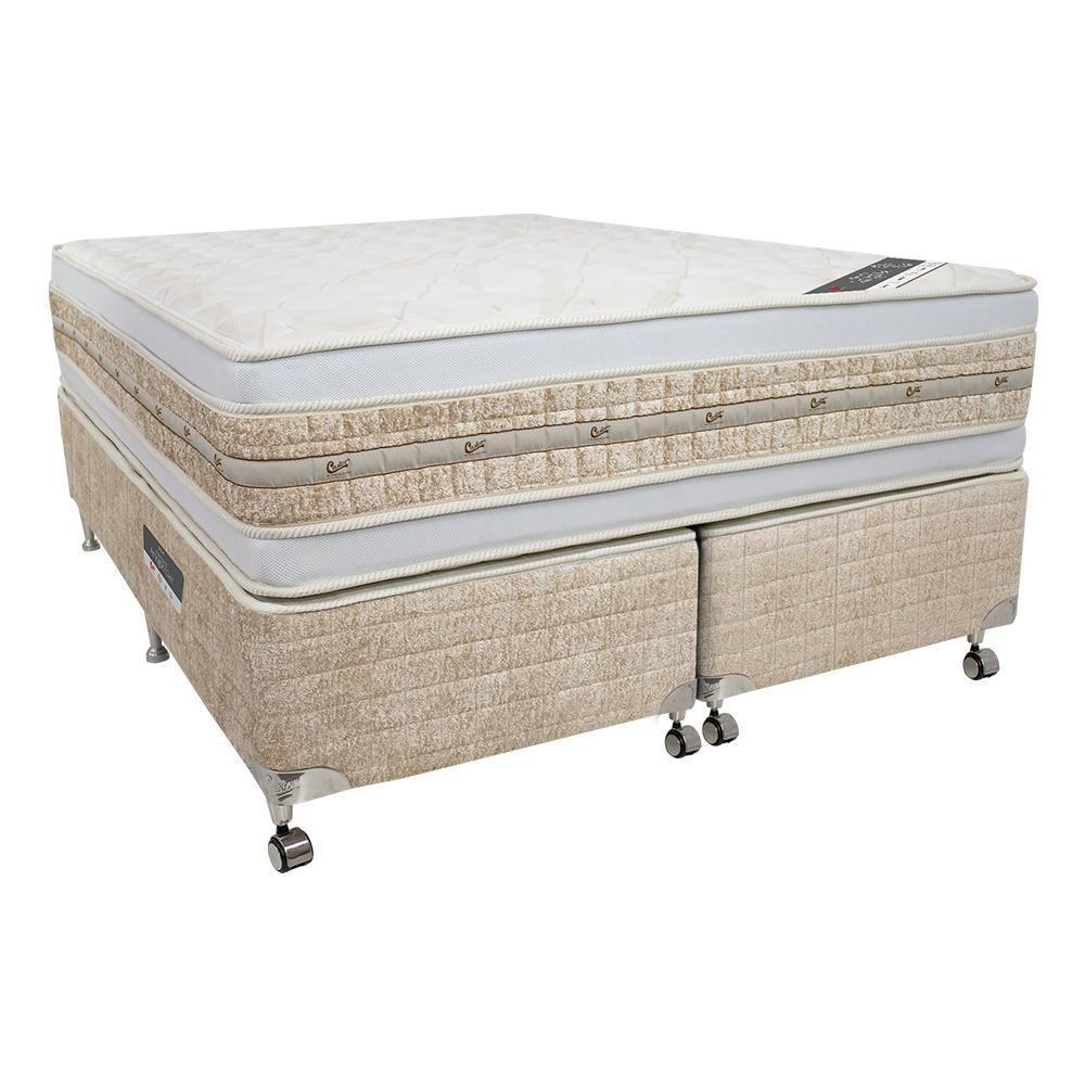 Cama Box + Colchão Castor King Premium Amazon Gel Double Face Pocket 180x200x63cm - 1