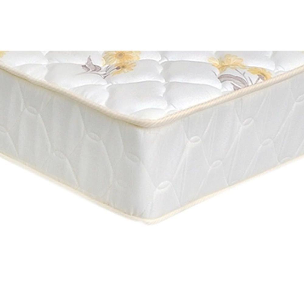 Cama Box Baú Casal: Colchão Ortopédico Castor Sleep + Base CRC Courano White(138x188) - 2