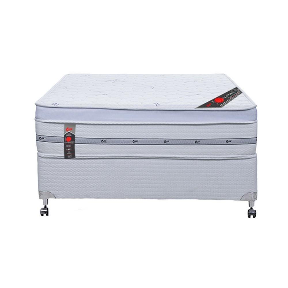 Cama Box + Colchão Castor Com Massageador Casal Niponpedic One Face Pocket 138x188x60cm - 3