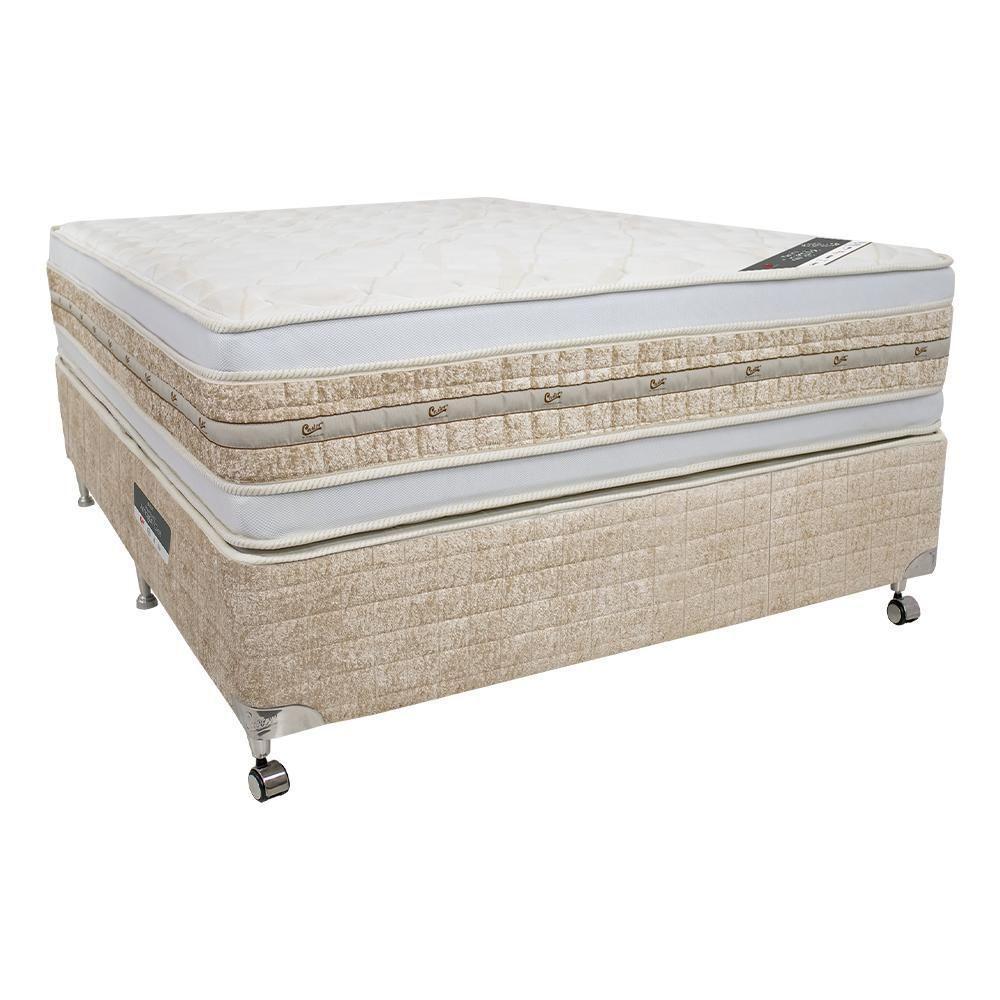 Cama Box + Colchão Castor Casal Premium Amazon Gel Double Face Pocket 138x188x63cm - 1
